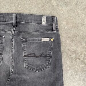 7‎ for all man kind grey skinny jeans
